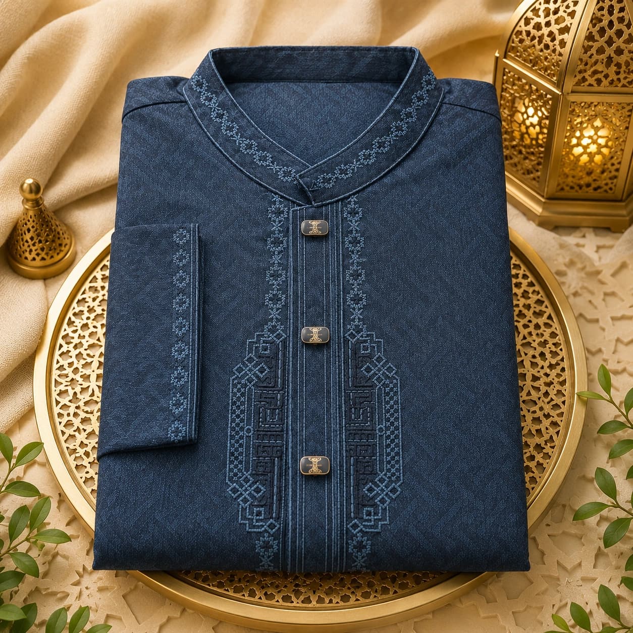 Midnight Royale Embroidered Punjabi product photo